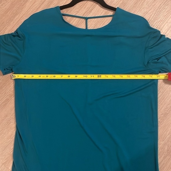 Fabletics Women Finley Dress Medium Green Soft Stretch Jersey Athleisure Preppy - Picture 12 of 15